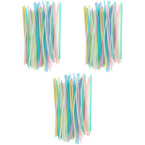 3Pcs Assorted Chenille Stems Bendable Plush Wire DIY Craft Cleaners 1