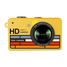 Duimcamera 1080P Digitale Camera 16x Digitale Zoom Vintage-Stijl Vlog Videorecorder Webcam Kindercamera Geel