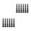 2Sets Flexible Black Rubber Grommets Quick-Install Wire Hole Plugs Kit 2