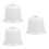 3Pcs Plastic Ceiling Fan Dust White Fan Accessories 3