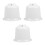 3Pcs Plastic Ceiling Fan Dust White Fan Accessories 5