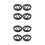 8Pcs Black Plastic Car Audio Mesh Cover Round Speaker Grill Protector 2