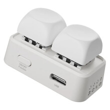 High-Profile  Page Turner   Remote Control Keypad Dual Button Page Turner for Phone Tablet White
