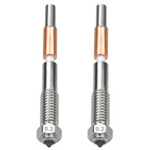 Voor QIDI Plus4 Bimetaal Nozzles met Snelle Verwijdering, Keramische Isolatie, Geïntegreerde 0,2 mm Nozzles, Hoge Temperatuurbestendigheid