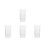 4Pcs Unbreakable Pet Clear Vase Modern Hydroponic Flower Display Decor 2
