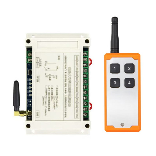 DC12-48V 4CH Remote Control  30A Garage Door  Relay Lifting Equipment Controller with Transmitter 433MHZ
