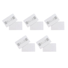 10 Unidades de Cartão RFID UHF Branco com Chip 8654 H3, Frequência Ultra-Alta de 860-960 MHz, Modelo SO18000-6C