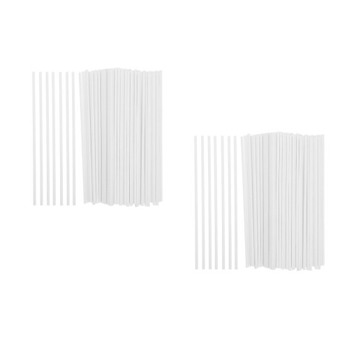 200Pcs White Paper Lollipop Sticks for Baking Candy Making Cake Pops 1