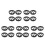 20Pcs Car Speaker Mesh Grill Cover Plastic Black Universal 2