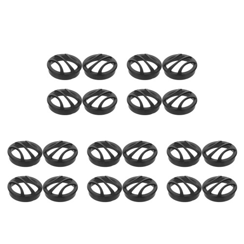 20Pcs Car Speaker Mesh Grill Cover Plastic Black Universal 1