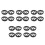 20Pcs Car Speaker Mesh Grill Cover Plastic Black Universal 3
