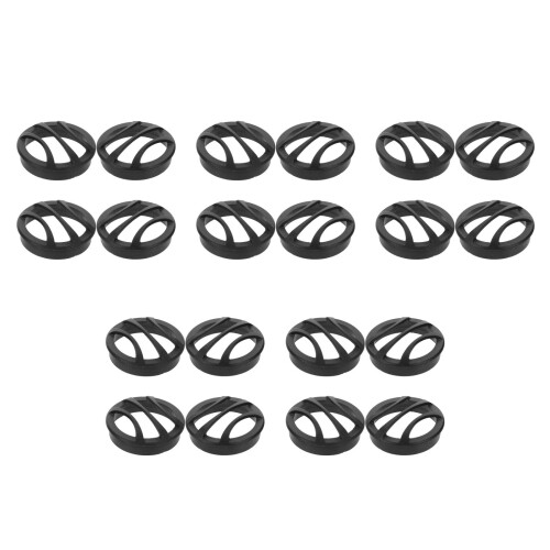 20Pcs Car Speaker Mesh Grill Cover Plastic Black Universal 2