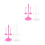 12Pcs Stable Plastic Doll Display Rack with Colorful Design 2
