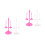 12Pcs Stable Plastic Doll Display Rack with Colorful Design 3