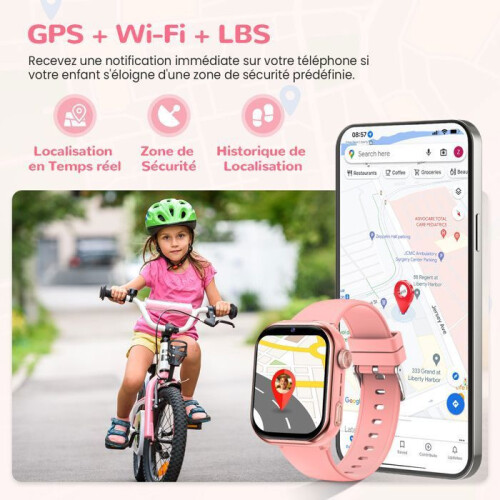 Παιδικό έξυπνο ρολόι 4G, 1,83 ιντσών με GPS, βιντεοκλήσεις, φωνητική συνομιλία, Wi‑Fi, 1