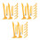 24Sets Orange Digging Tools Toy Kit with Hammer Brush for Kids 6