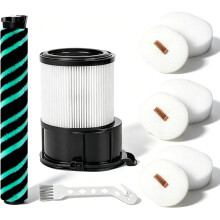 Filters for PowerDetect Cordless Vacuum Cleaners IP3225EUT, IP3251EUT, IP3253EUT, HEPA Filter,Soft Brush Roller
