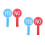 4Pièces Paddles Interaction Classe Mousse Couleurs Vives Non 3