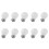 10X E27 LED Light White Bulb Plastic Bulb (0.5W Power, White) 1