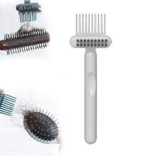 (Grey, -) Brosse Nettoyage Cheveux 2 en 1 – Nettoyeur Peigne avec Pic & Poils pour Maison & Salon