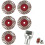 (Red-5pcs, -) 4cm Vacuum Brazed Diamond Grinding Disc, Mini, Removable 1