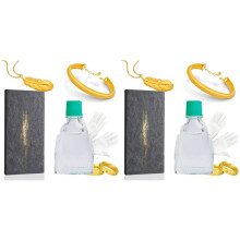 2X Kit de Prueba de Oro, Kit de Prueba de Oro de 10k, 14k, 18k, 22k y 24k, Probador de Metales Preciosos de Plata con Soluciones de 10 G, Piedra de