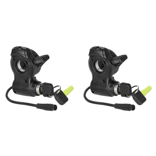 2X Interrupteur D'Accélérateur Intégré à 7 Broches avec Clé pour Scooter Électrique G2 Master