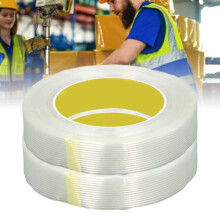 2-Pack Glass Fibre Strapping Tape 25mm