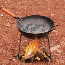 (1pc) A Portable Camping Tripod, Material, with Adjustable Legs - Sturdy Metal Construction, Detachable Fire Pit Stand