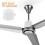 Plastic Fan Accessory Ceiling Fan Cover White Pvc 2pcs 6