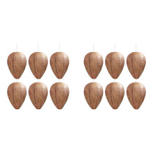 Nest Decoy, 12 Stuks Opknoping Nep Nest Natuurlijke Nep Nest Repellent Waterdicht Veilig Nep Val Niet-Giftig Papier Lokvogel