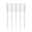 500 Pieces 0.2 ml Capacity Disposable Graduated Transfer Pipettes Dropper Polyethylene 1
