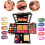 (Makeup Palette) [Multi-functional Makeup Tray] 37 Multi-functional Makeup Tray Powder Puff Eyeshadow Brush Includes Eyeshadow 1