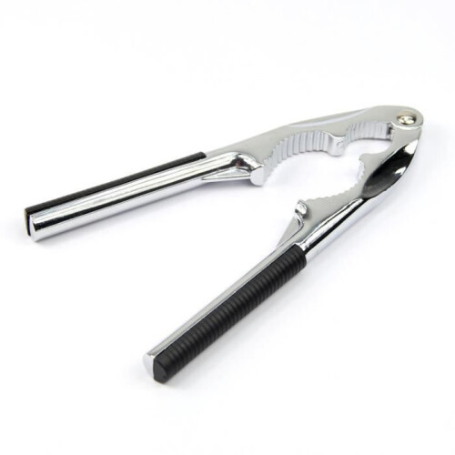 Zinc Alloy Nut Cracker with Non Slip Handle Black Kitchen Tool for Walnuts and Pecans 1