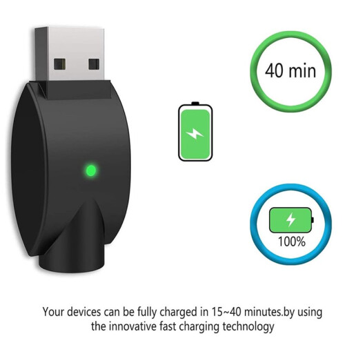 USB Thread Cable, USB Charger Cable, Overcharge Protection Adapter with LED Indicator Adapter for Wireless-4AA 2
