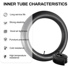 2Pack Bike Inner Tubes, 24x3.0 Bike Tube with Schrader Valve Inner Tube for Mountain Bikes & E-Bikes