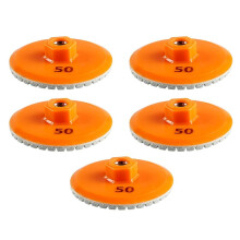 5 Disques de Polissage pour Meuleuse D'Angle M10 80 mm, pour Carrelage en Céramique, Polissage à Sec, Chanfreinage, Meulage des Bords, Marbre et