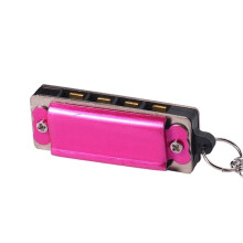 Kleine Zwanenharmonica Toets van C Harmonica Ketting 4 Gaten 8 Tonen Harmonica Pocketformaat voor Beginners Spelers B