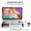 Monitor Stand Computer Riser with 1xUSB Input Port 3xUSB 2.0 Output  for Monitors and Desktop Organizer 8