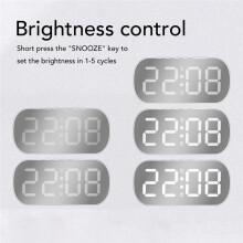 Cyfrowy Zegar Elektroniczny LED Prosty Budzik na Biurko Zegar Dekoracyjny do Salonu i Sypialni