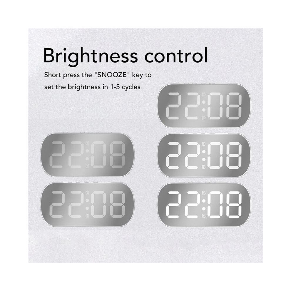 Led Digital Electronic Clock Simple Desktop Alarms Clock Living Room Bedroom Decoration Alarms Clock 4711634867285
