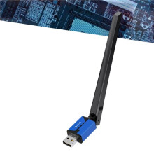 AX286M WiFi6 Adapter WiFi USB Dongle WIFI USB Receiver Transmitter with 5dBi Antenna for Mouse Keyboard Audio