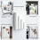 Cable Tie Organizer Holder with Screws, Metal Zip Tie Storage Container for Trailer, Workshop, Tool Box, Garage White 3