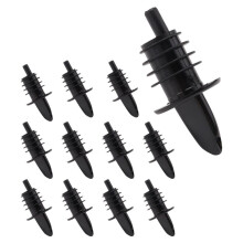 12pcs Plastic Free Flow Liquor Spirit Bottle Pourer Bar Wine Cocktail Drinks
