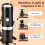 Macchina da caffè portatile 12V 100ml per capsule e caffè macinato, nera, compatta, ideale per i viaggi. 2