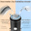 Macchina da caffè portatile 12V 100ml per capsule e caffè macinato, nera, compatta, ideale per i viaggi. 5