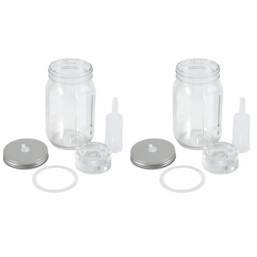 2 Pack 32 Oz Mason Jar Fermentation Kit, Fermentation Jars, Fermentation Lids, Fermenting Weights and Airlocks