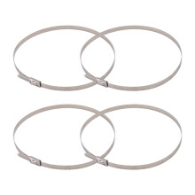 100Pcs Chain Link Fence Ties,Multi-Purpose Self-Locking Stainless Steel Zip Ties for Outdoor Garden Farm Pet Cages Fence