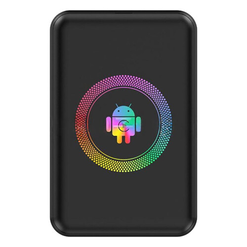Box TV per Auto per Android 14 Wireless con 4+64 GB di Memoria, Compatibile con per Android Auto e , con Funzione  Plug e  5 In 1