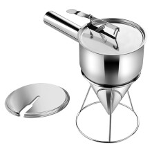 Embudo Cónico Práctico de Acero Inoxidable para Verter con Precisión en Takoyaki. Herramienta Fácil de Usar para Entusiastas de la Cocina.